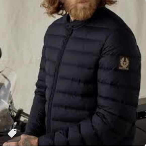 BELSTAFF MOTO COLLECTION Long Way Up Padded Jacket Down Filled Nylon Black - Picture 3 of 11